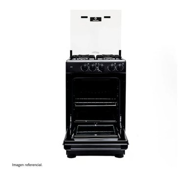 COCINA INDURAMA 4 HORNILLAS A GAS NEGRA GOYA - 3