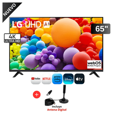 TELEVISOR LG 65 UHD 4K WEBOS AI 65UT7300PSA + ANTENA DIGITAL