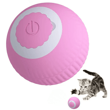 PELOTA INTERACTIVA PARA GATOS JUGUETE INTELIGENTE ROSA
