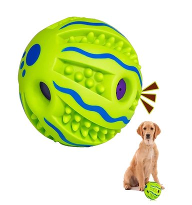 PELOTA PERROS SONIDO CON TEXTURA D14CM