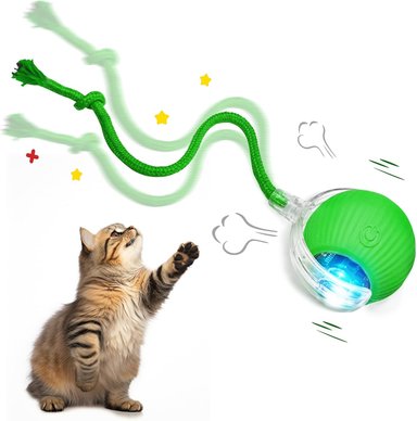 PELOTA GATOS P02 INTERACTIVA CON SOGA JUGUETE INTELIGENTE
