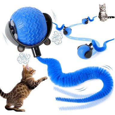 PELOTA INTELIGENTE PARA GATOS JUGUETE INTERACTIVO CON COLA