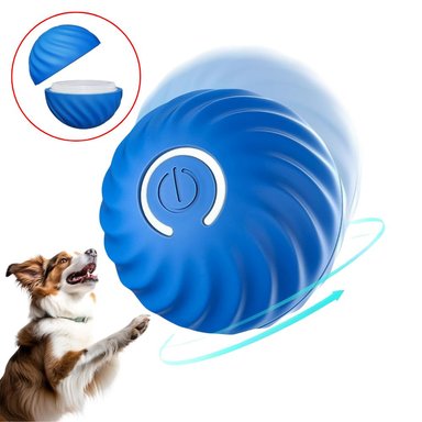 PELOTA INTERACTIVA PARA PERROS CON CASCARA DE REPUESTO, PET GRAVITY, D5,6CM.