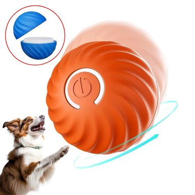 PELOTA INTERACTIVA PARA PERROS CON CASCARA DE REPUESTO, PET GRAVITY, D5,6CM.