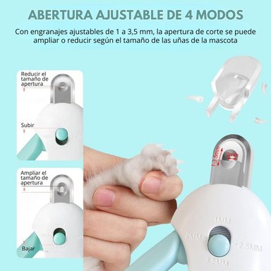 CORTAUÑAS AJUSTABLE CON LIMA PARA GATOS, PERROS Y ANIMALES PEQUEÑOS - 5