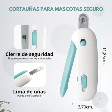 CORTAUÑAS AJUSTABLE CON LIMA PARA GATOS, PERROS Y ANIMALES PEQUEÑOS - 6