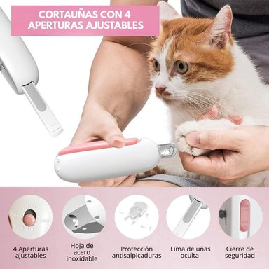 CORTAUÑAS AJUSTABLE CON LIMA PARA GATOS, PERROS Y ANIMALES PEQUEÑOS - 2