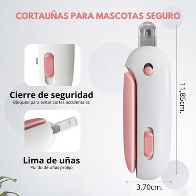 CORTAUÑAS AJUSTABLE CON LIMA PARA GATOS, PERROS Y ANIMALES PEQUEÑOS - 6
