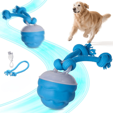 JUGUETE INTERACTIVO PARA PERROS CON SOGA RECARGABLE USB