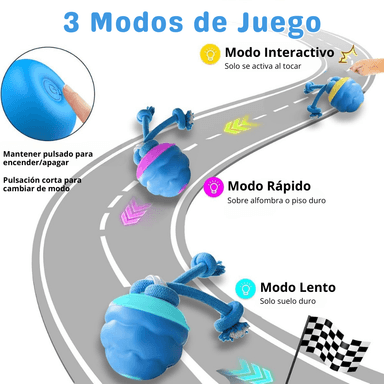 JUGUETE INTERACTIVO PARA PERROS CON SOGA RECARGABLE USB - 3