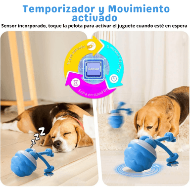 JUGUETE INTERACTIVO PARA PERROS CON SOGA RECARGABLE USB - 4