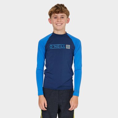 LYCRA NIÑO ONEILL REACTOR BLOCK RASH VEST NVY - 1
