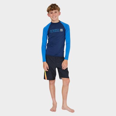 LYCRA NIÑO ONEILL REACTOR BLOCK RASH VEST NVY - 3