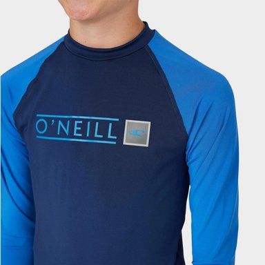 LYCRA NIÑO ONEILL REACTOR BLOCK RASH VEST NVY - 5