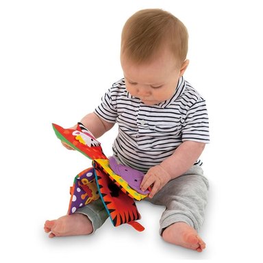 JUEGO DIDÁCTICO GALT LIBRO TELA TEXTURIZADO MORDEDOR BEBE SELVA - 3
