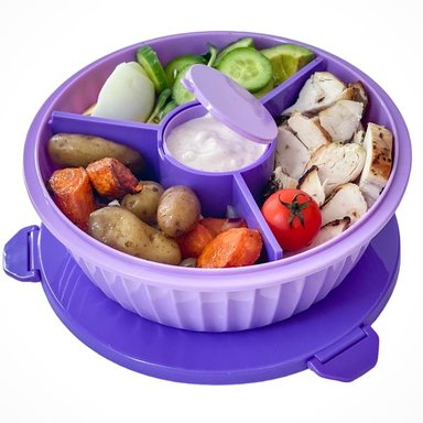 LONCHERA YUMBOX - POKE BOWL - 3 DIVISIONES - MAUI PURPLE
