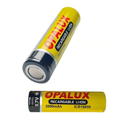 BATERÍA OPALUX OP-18650 RECARGABLE LI ION 37V 2000MAH ICR18650