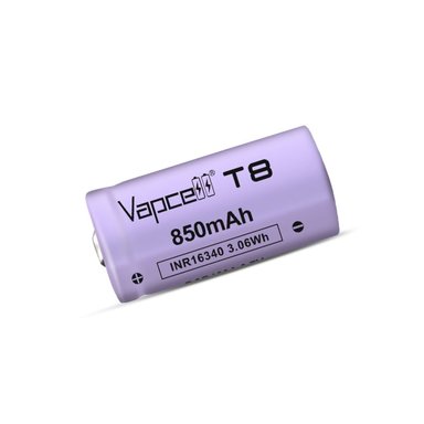 PILAS RECARGABLES VAPCELL-T8 CR123A 3,7 V INR 16340