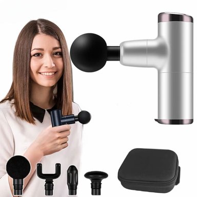 MINI PISTOLA MASAJEADORA PORTÁTIL COMPACTA, PROFESIONAL Y ERGONÓMICA, IDEAL PARA ALIVIAR DOLORES MUSCULARES Y RELAJACIÓN