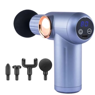 MASAJEADOR MUSCULAR VICTORIA HAN, PISTOLA DE MASAJE CON 32 VELOCIDADES, PANTALLA LED Y 4 CABEZALES PARA CUERPO Y CUELLO