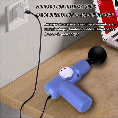 MASAJEADOR MUSCULAR VICTORIA HAN, PISTOLA DE MASAJE CON 32 VELOCIDADES, PANTALLA LED Y 4 CABEZALES PARA CUERPO Y CUELLO - 5