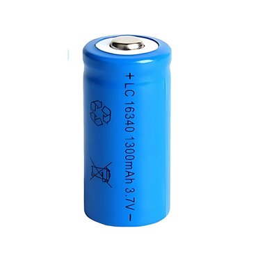 PILA 16340 CR123A 1600MAH RECARGABLE LI-ION 3.7V PARA DISPOSITIVOS ELECTRÓNICOS, LINTERNAS, CÁMARAS