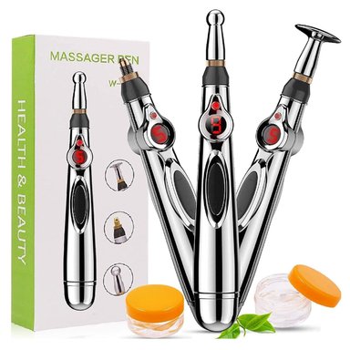PLUMA DE ACUPUNTURA ELECTRÓNICA 3 EN 1 VICTORIA HAN CON GEL, ESTIMULACIÓN SIN AGUJAS PARA DOLORES MUSCULARES Y ARTICULARES