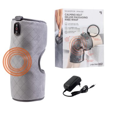 MASAJEADOR DE RODILLA ELÉCTRICO CON CALOR Y VIBRACIÓN | 5 MODOS DE MASAJE, 2 NIVELES DE CALOR Y PERLAS DE ARCILLA TERAPÉUTICA