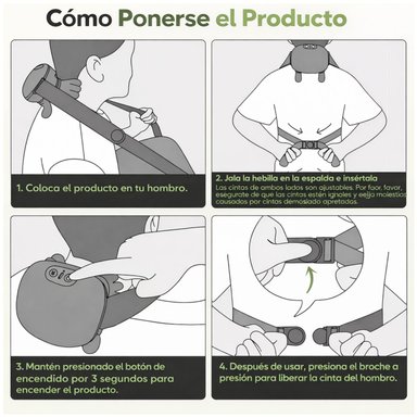 MASAJEADOR DE CUELLO Y HOMBROS CON CALOR 4D, AMASAMIENTO PROFUNDO Y MASAJE SHIATSU - 7
