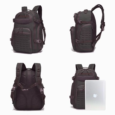 MOCHILA TÁCTICA MILITAR 50L SISTEMA MOLLE RESISTENTE IMPERMEABLE PARA CAMPING VIAJES TREKKING TRABAJO Y USO DIARIO - 8