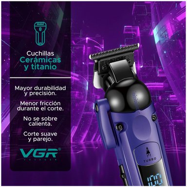 MÁQUINA CORTAR CABELLO VGR V-274 PROFESIONAL FADE TURBO 7000RPM - 5