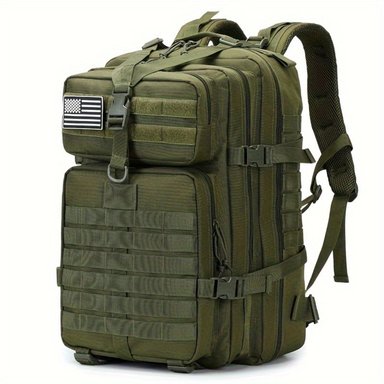 MOCHILA TÁCTICA MILITAR 45L SISTEMA MOLLE RESISTENTE IMPERMEABLE PARA CAMPING VIAJES TREKKING TRABAJO Y USO DIARIO - 1