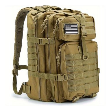 MOCHILA TÁCTICA MILITAR 45L SISTEMA MOLLE RESISTENTE IMPERMEABLE PARA CAMPING VIAJES TREKKING TRABAJO Y USO DIARIO - 1