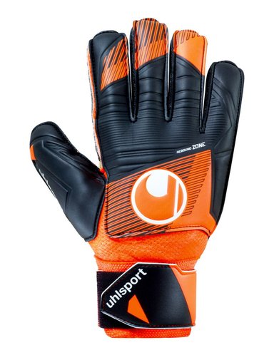 GUANTES UHLSPORT SOFT RESIST+ FLEX FRAME FLUO ORANGE BLACK WHITE