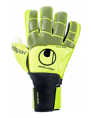 GUANTES UHLSPORT FLEX FRAME CARBON ABSOLUTGRIP FLUO YELLOW BLACK