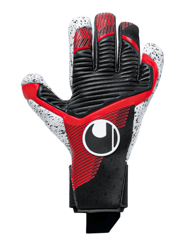GUANTES UHLSPORT POWERLINE SUPERGRIP+ HN BLACK RED WHITE