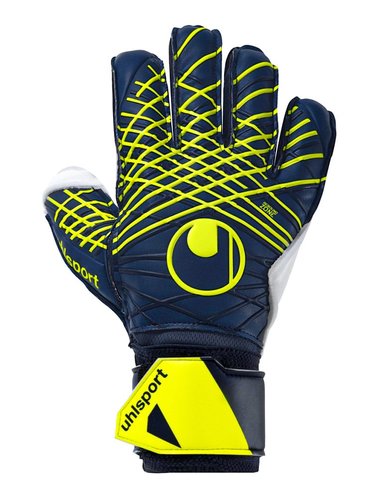 GUANTES UHLSPORT PREDICTION SOFT FLEX FRAME NAVY WHITE FLUO YELLOW