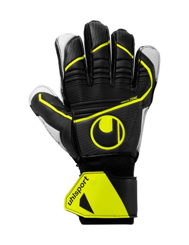 GUANTES UHLSPORT SOFT FLEX FRAME JR. BLACK FLUO YELLOW