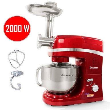 BATIDORA DE PEDESTAL FINEZZA FZ-6820B ORBITAL CON MOLEDOR DE CARNE BATE-AMASA-MEZCLAR