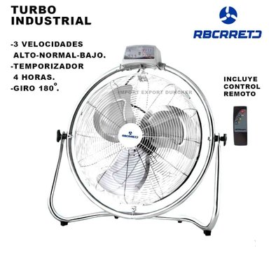 VENTILADOR DE PISO FTG-1801-A RBC GIRATORIO 18" CONTROL REMOTO