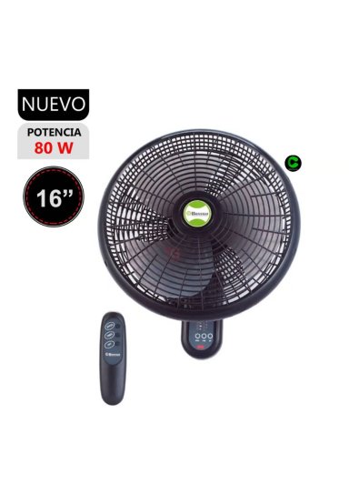 VENTILADOR DE PARED BOSSKO BK-8210PD CON CONTROL REMOTO