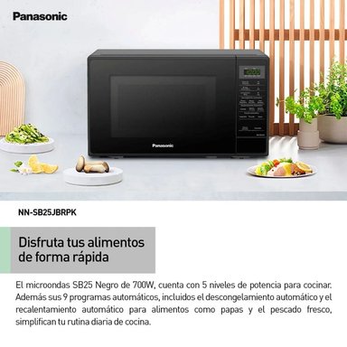 MICROONDAS PANASONIC NN-SB25JBRPK NEGRO 20L - 5
