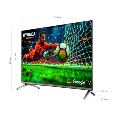 TELEVISOR 32 HYUNDAI SMART TV QLED HD HYLED3259QG + ANT + RACK FIJO - 3