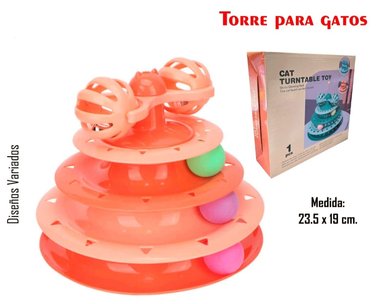 JUGUETE MASCOTA TORRE INTERACTIVO GIRASOL 3 NIVELES - 3