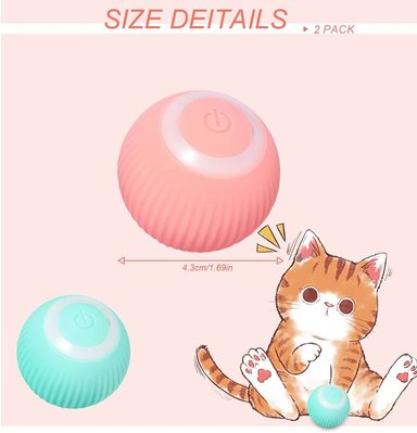 PELOTA GATO INTERACTIVA ROSADO