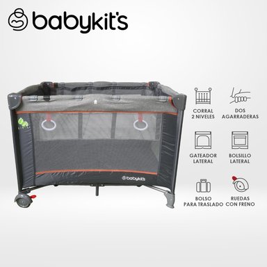 CUNA CORRAL RELAX GRIS