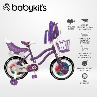 BICICLETA BK BIKE GIRLS MORADO
