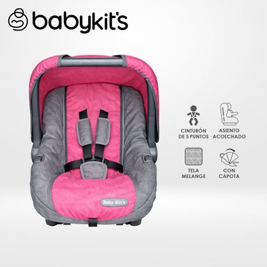 PORTABEBÉ CON TUL ROSADO