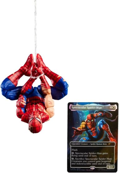 SPIDER-MAN MARVEL LEGENDS SERIES MAGIC: THE GATHERING BATTLE-DAMAGED