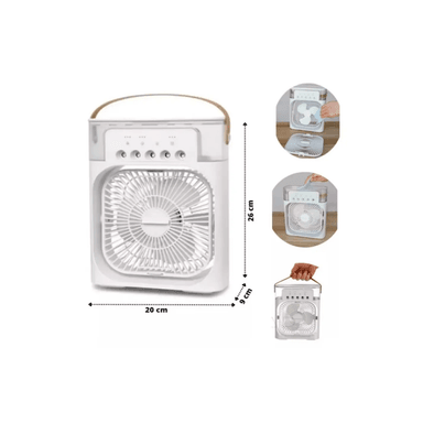 VENTILADOR HUMIDIFICADOR PORTÁTIL